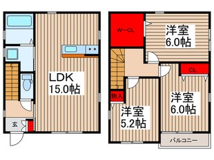 ヒラマシオン　A棟の物件間取画像